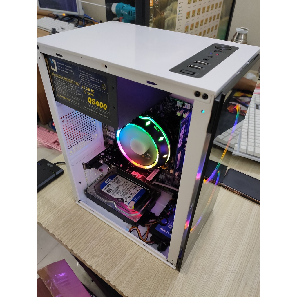 Máy tính chơi Game Led RGB mạnh bằng Core i7/Ram 16GB/SSD chiến mượt mà FO4, Au 2, Võ Lâm, Liên Minh