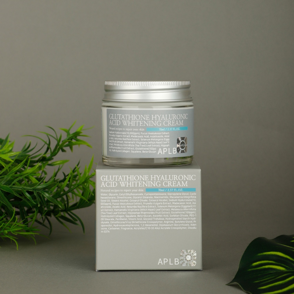 Kem dưỡng ẩm APLB nâng tone trắng da Glutathione Hyaluronic Acid 70ml