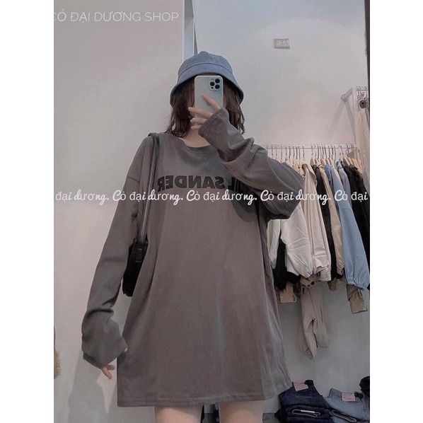 [Mã 11FASHIONSALE1 giảm 10K đơn 50K] Áo thun dài tay SANDER thụng unisex cổ tròn hót teen | BigBuy360 - bigbuy360.vn