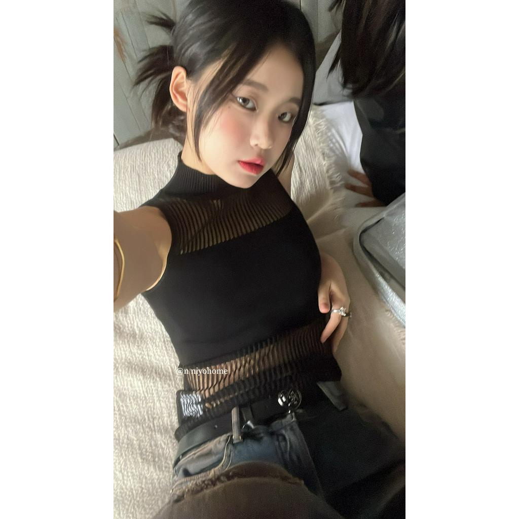 Áo Dệt Kim Sát Nách Thời Trang Mùa Hè Cho Nữ