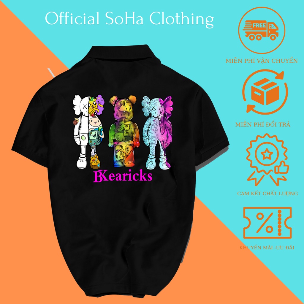 Áo Thun Polo Nam Basic cổ bẻ vải Cá Sấu chuẩn form,hình in sắc nét, BKEARICKS-SoHa Clothing