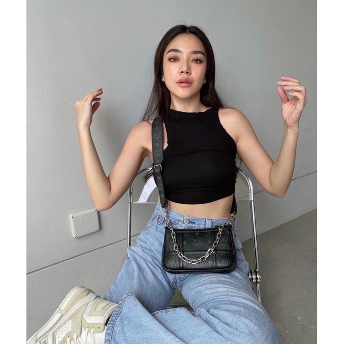 Túi kẹp nách nữ AREN SHOULDER BAG cao cấp fullbox chất da thật mền mại size 21cm