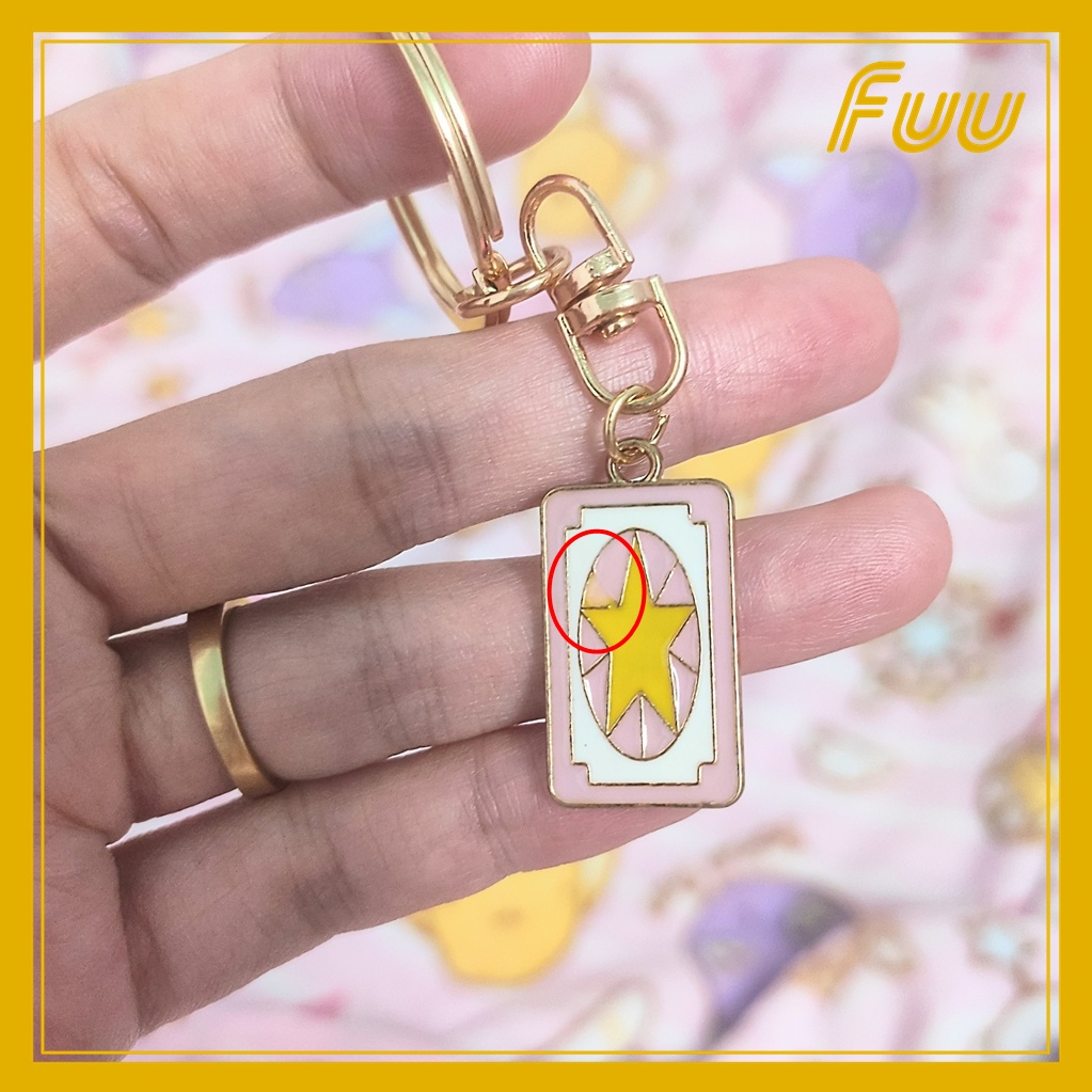 (Đọc kĩ mô tả) Móc chìa khóa Sakura Thủ Lĩnh Thẻ Bài, Thủy Thủ Mặt Trăng (Cardcaptor Sakura/Sailor Moon) mẫu 2