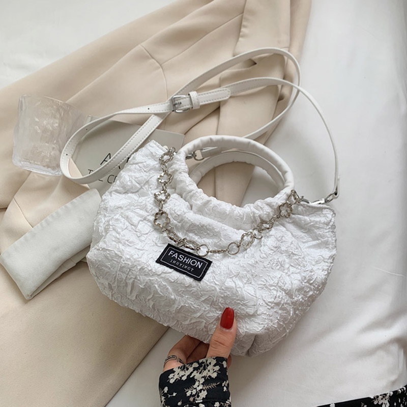 Túi đeo vai IELGY với dây xích phong cách thời trang Pháp