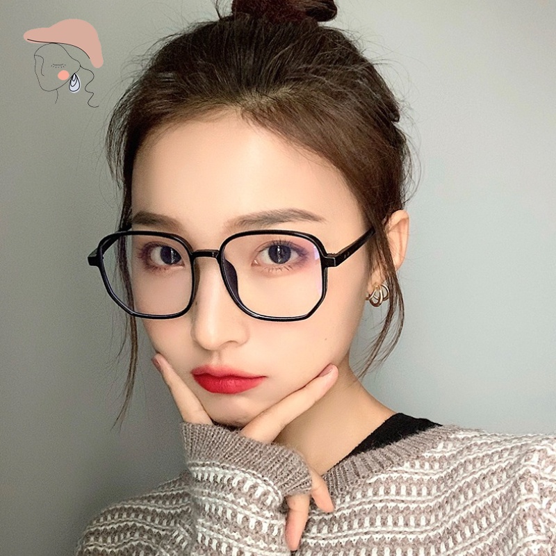 Kính Cận Trong Suốt Chống Bức Xạ Ánh Sáng Xanh Kiểu Hàn Quốc Cho Nữ