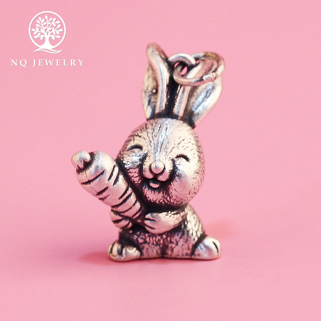 Charm treo thỏ cà rốt - NQ Jewelry