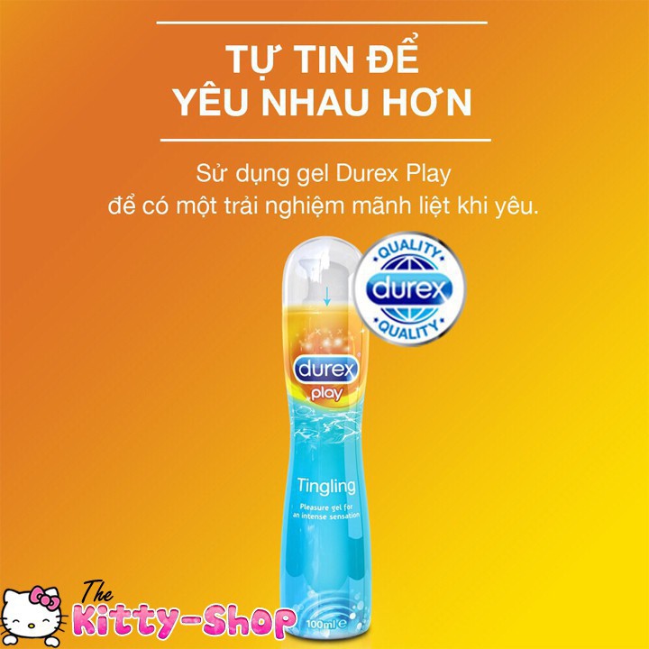 [ Mát Lạnh ] Gel Bôi Trơn Durex Play Tingling 100ml bạc hà mát lạnh ( Chính Hãng )