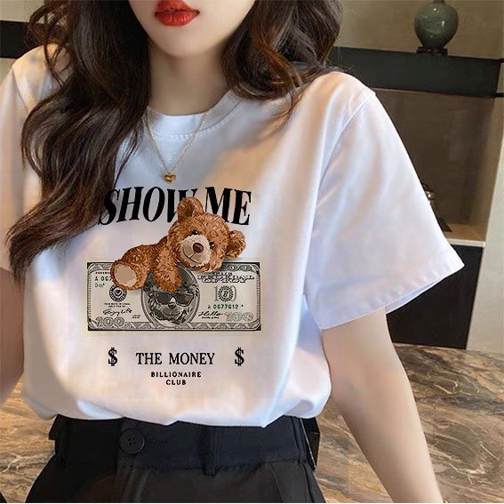 Áo Phông Nữ Mùa Hè 2023 (Đủ Size S đến 8XL) Vải Cotton Mát Áo Thun nữ Oversize- BeYourWaoo Mẫu ATNN520