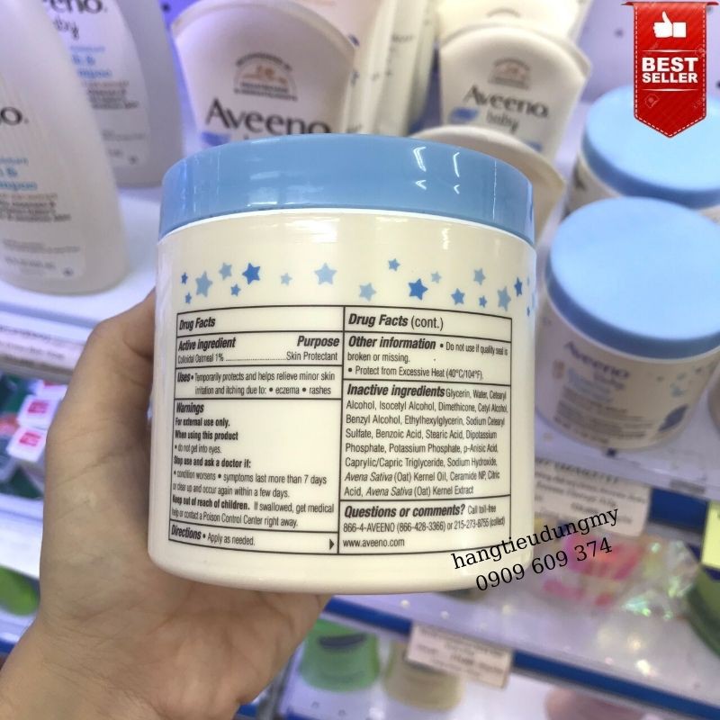 Kem hỗ trợ giảm chàm Aveeno Eczema baby Therapy 312g