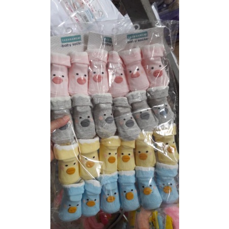 Tất cotton in hình nghộ nghĩnh cho bé 0 - 1 tuổi