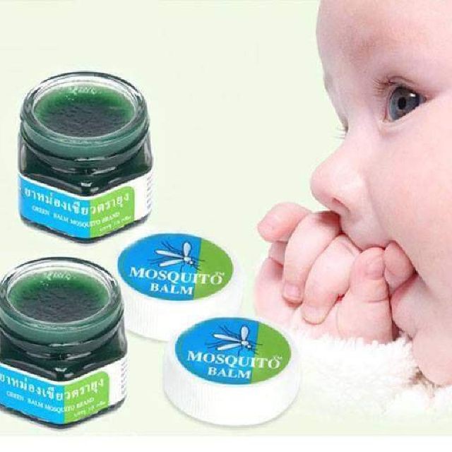 Sáp kem trị muỗi đốt Thái Lan Green Balm Mosquito cho bé