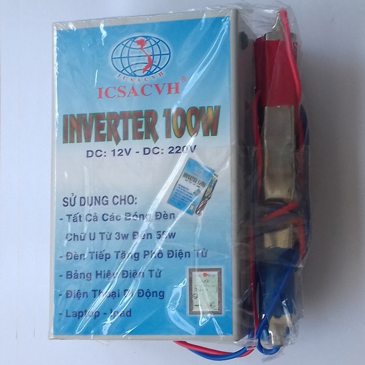 bộ kích điện từ bình ắc quy 12v lên 220v