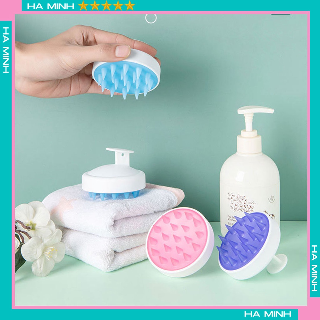 Lược Gội Đầu Cao Cấp - Massage Đầu Giảm Stress - Ngăn Ngừa Và Kích Thích Mọc Tóc