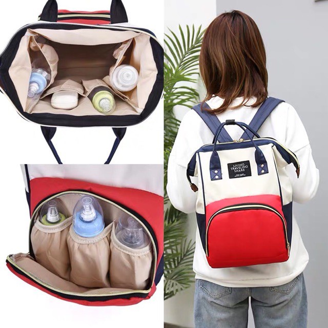 Balo Bỉm Sữa Đựng Đồ Đa Năng Cho Mẹ Và Bé 👨‍👩‍👧 FREE SHIP 👨‍👩‍👧  SIÊU TIỆN DỤNG