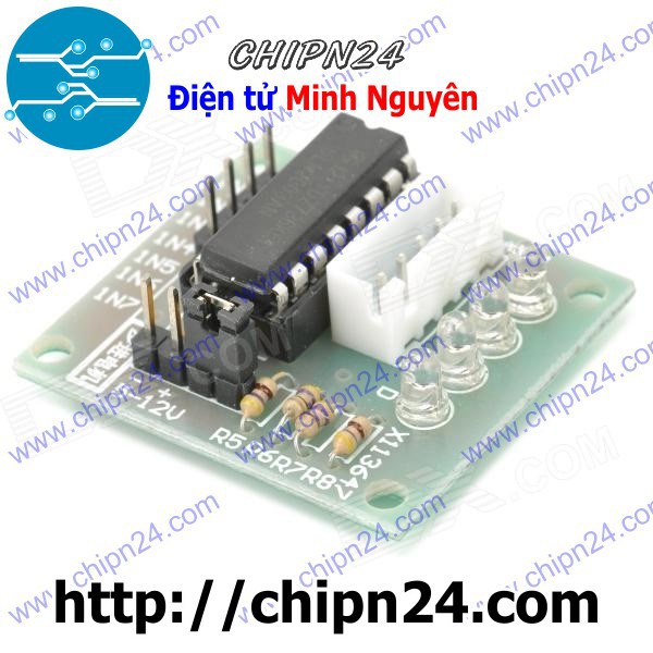 [1 CÁI] (E121) Động Cơ Bước + Mạch Đệm ULN2003