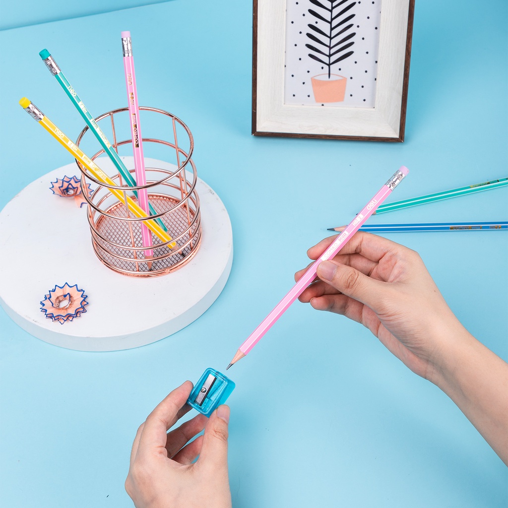 Hộp 12 Cây Bút Chì HB / 2B Kèm Gôm Tẩy EC011