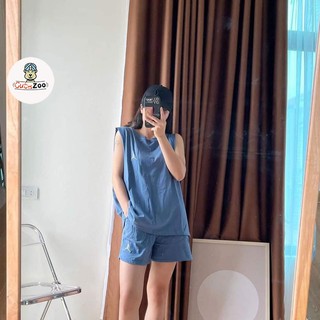 Bộ quần áo thể thao nam nữ BASKETBALL áo 3 lỗ và quần đùi mặc hè chất thun mát - CUTEZOO