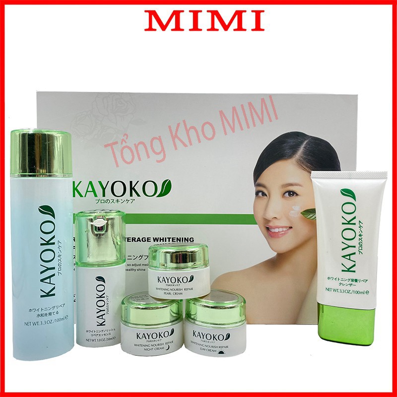 [Mua 1 Tặng 2] Bộ mỹ phẩm KAYOKO 6in1 hỗ trợ xóa mờ nám, tàn nhang và dưỡng trắng da - Tổng Kho MIMI