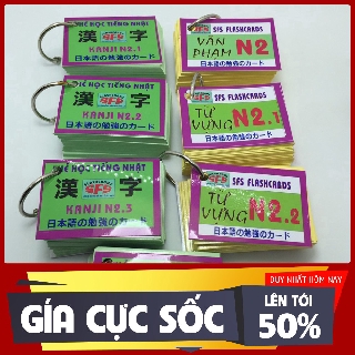 [THANH LÝ] Trọn Bộ Thẻ Học Tiếng Nhật N5 Đến N2