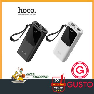 Sạc Dự Phòng 10000mAh Hoco J41🌈FREESHIP🌈Mặt Kính Đen hiển phần trăm thị pin🌈Bảo Hành Chính Hãng
