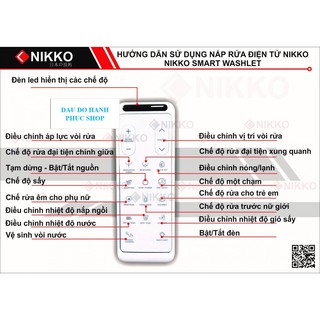 Nắp rửa bồn cầu điện tử Nikko P68052