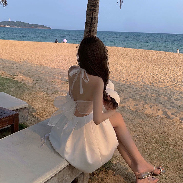 Đầm Công Chúa Hở Lưng Thời Trang Đi Biển 2022