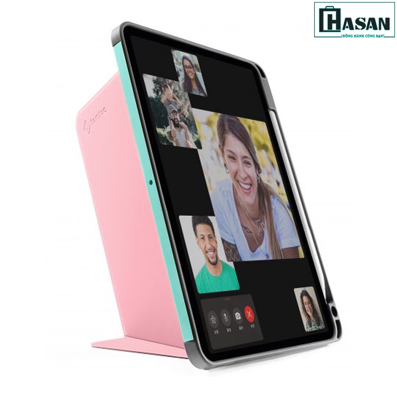 Bao da iPad Pro 12.9 inch chính hãng TOMTOC (USA) từ tính đa góc SMART-TRI-B02-004 hỗ trợ sạc không dây APPLE PENCIL