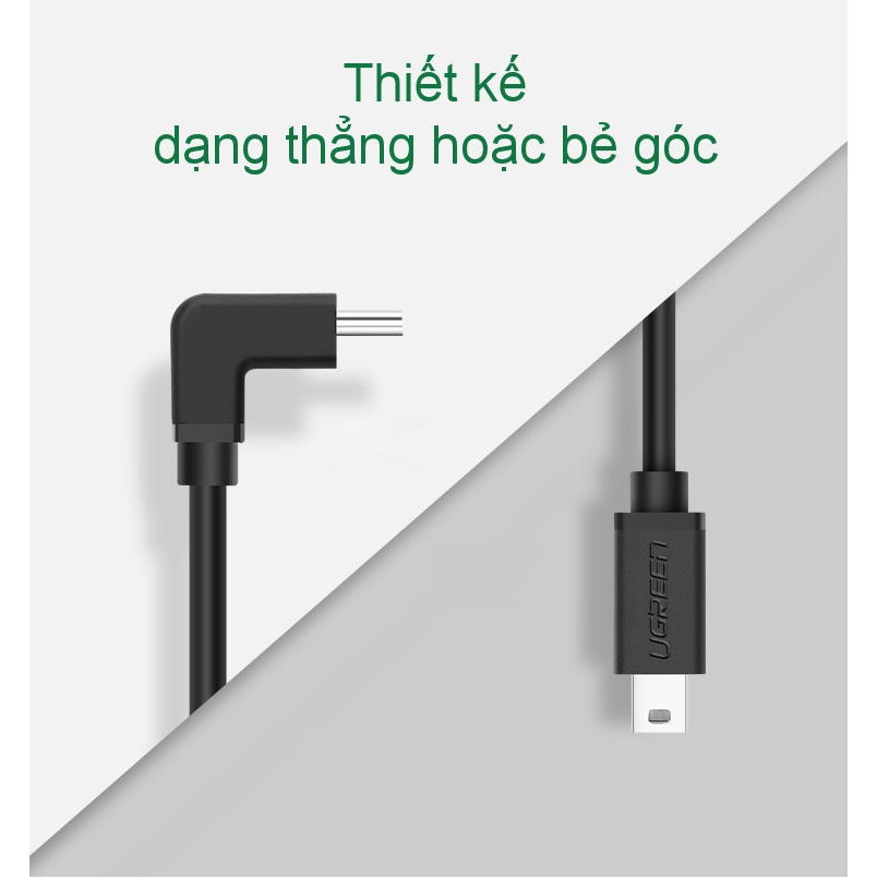 Cáp OTG Mini USB 2.0 UGREEN US249 10383 - Hàng phân phối chính hãng