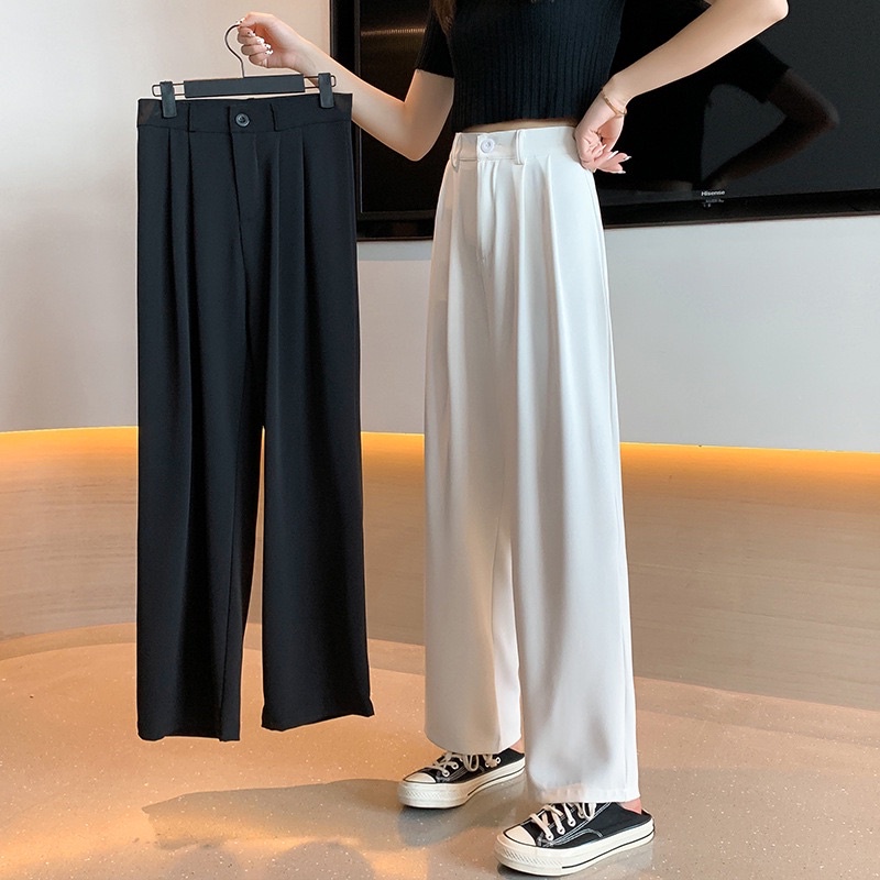 quần ống rộng dài 1m , quần culottes hàn quốc m3100