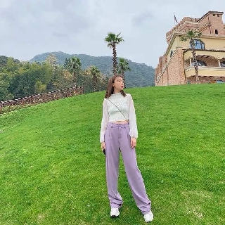 Quần ống rộng lưng cao ulzzang