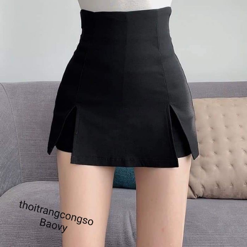 🆘️HÀNG CAO CẤP🆘️Chân Váy Xẻ Vạt Hot Trend Cạp Cao Dáng Ngắn Trẻ Trung Năng Động | BigBuy360 - bigbuy360.vn