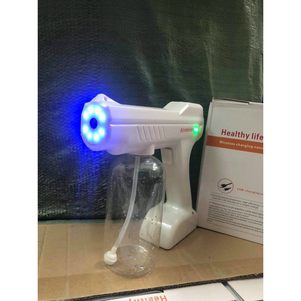Máy Phun Sương Khử Trùng Không Dây Cầm Tay Có Thể Sạc Lại Tiện Dụng