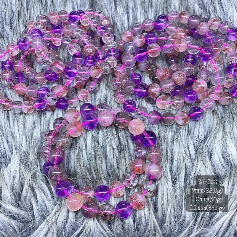 Vòng Tay Super Seven Đẹp Chuẩn Màu Như Hình Đủ Size 9mm-11mm