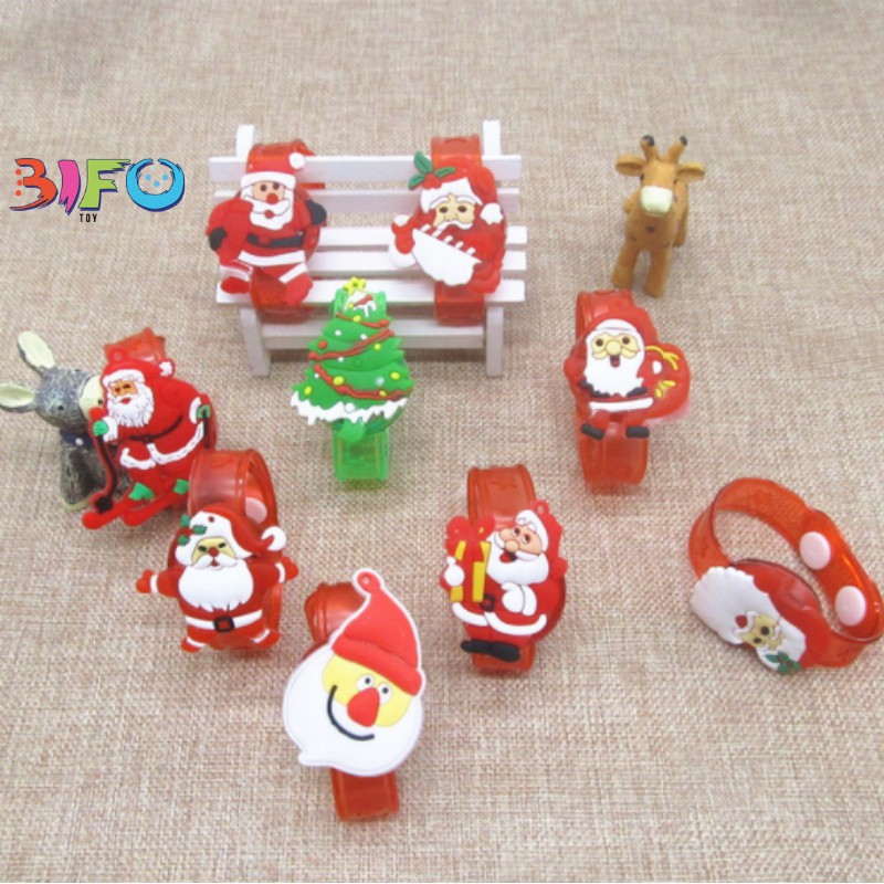 Đồ chơi Noel vòng tay hoạt hình phát sáng ông già noel quà tặng giáng sinh, quà tặng sinh nhật đồ dùng lễ hội giáng sinh