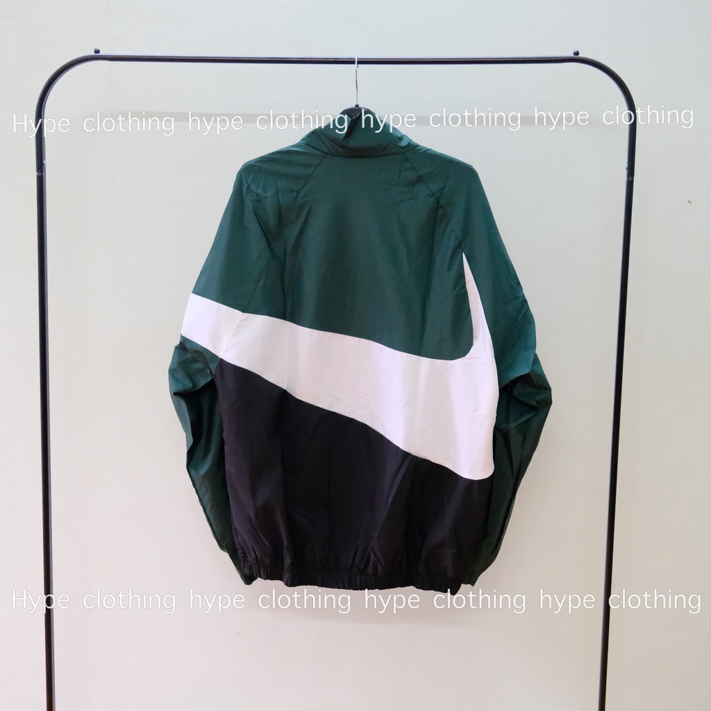 Áo jacket Nike Dù Màu xanh lá 2 lớp dày