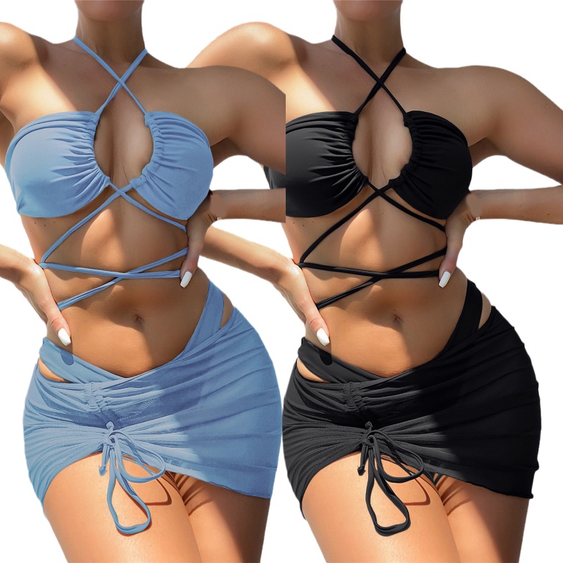 Bikini Cột Dây Lưng Thấp Mềm Mại Quyến Rũ Cho Nữ