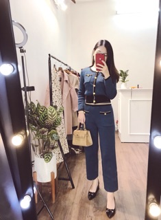 Set quần áo len Xanh Navy