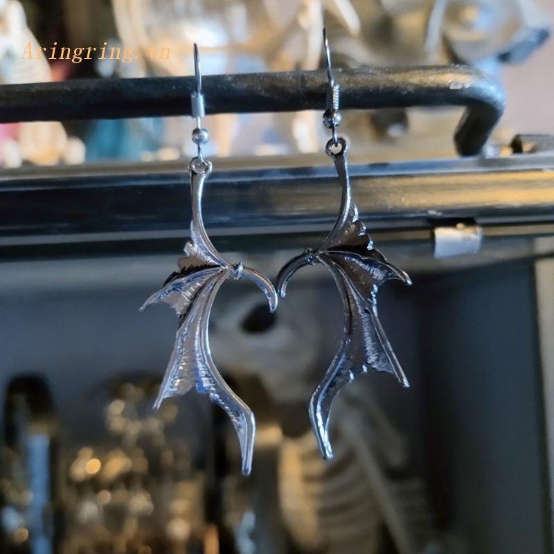 Arin Bông Tai Trái Tim Rồng Cánh Dơi Phong Cách Gothic Retro Thích Hợp Làm Quà Tặng Kỳ Nghỉ Cho Bạn