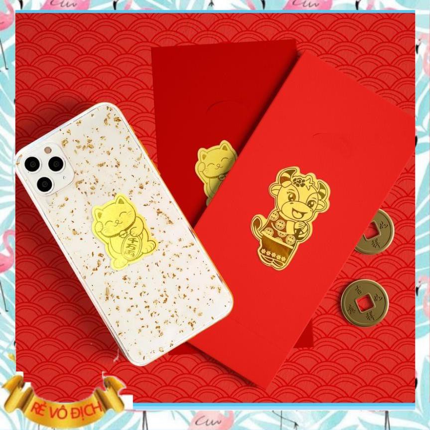 Miếng Dán Sticker Tài Lộc Mạ Vàng cho ốp lưng iphone 5/5s/6/6plus/6s/6splus/7/7plus/8/8plus/x/xs/11/12/pro/max/plus/case