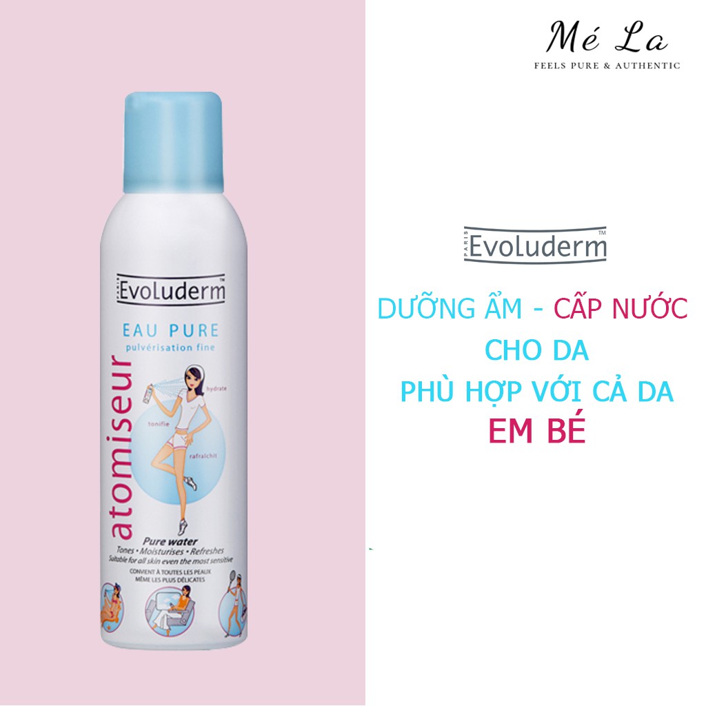 ✅[CHÍNH HÃNG] Xịt Khoáng Cấp Ẩm Làm Dịu Da Evoluderm Atomiseur Eau Pure | BigBuy360 - bigbuy360.vn