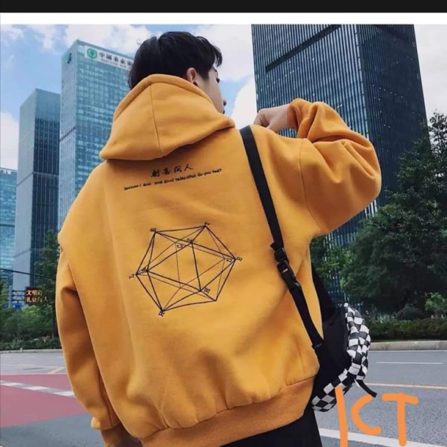 Áo hoodie quả cầu hình học KTH0819