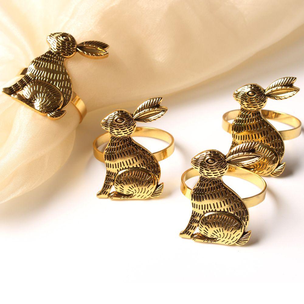 1 Phụ Kiện Trang Trí Bàn Thời Trang|Khóa Cài Khăn Ăn Bằng Kim Loại Dùng Trang Trí