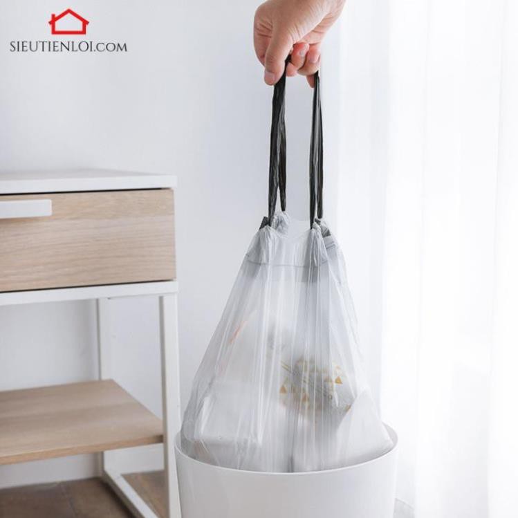 Túi Đựng Rác Lớn Tự Hủy,Có Quai Xách Dây Rút Siêu Tiện Lợi Thông Minh Giá Rẻ
