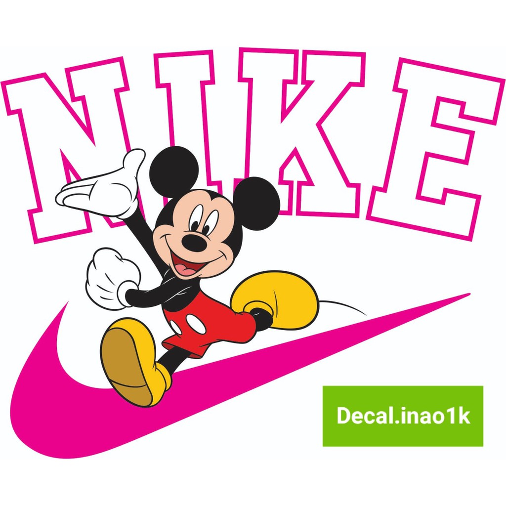 Decal Logo Sticker Patch in áo ủi trực tiếp lên vải hình Nike các mầu cực đẹp
