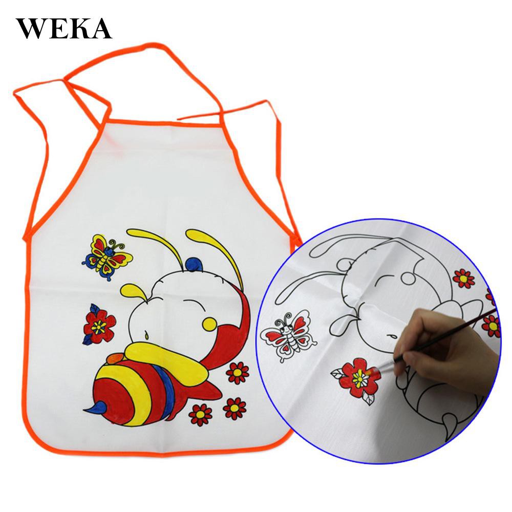 weka Kids Children Oil Painting Kit 1 Set Graffiti Apron Kitchen Art Class Acrylic Paint Fabulous