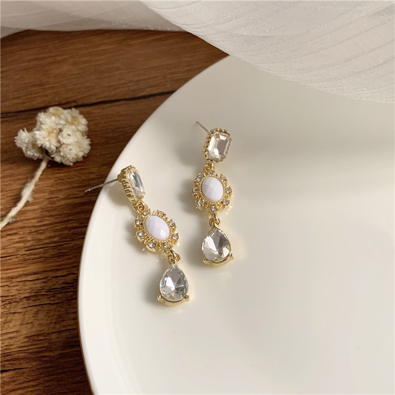 Bông Tai Mạ Bạc 925 Dáng Dài Phong Cách Cổ Điển Sang Trọng Cho Nữ