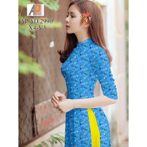 Vải áo dài hoa nhí