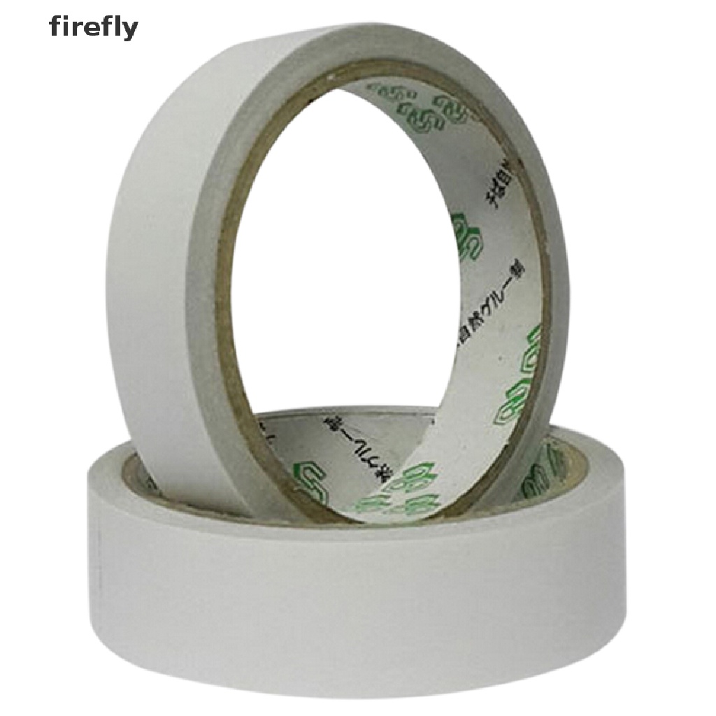 Bộ 2 / 10 Cuộn Băng Keo Hai Mặt Màu Trắng Độ Dính Cao Cho Văn Phòng