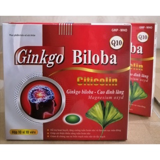 Ginkgo biloba 240mg, tăng cường lưu thông máu não.