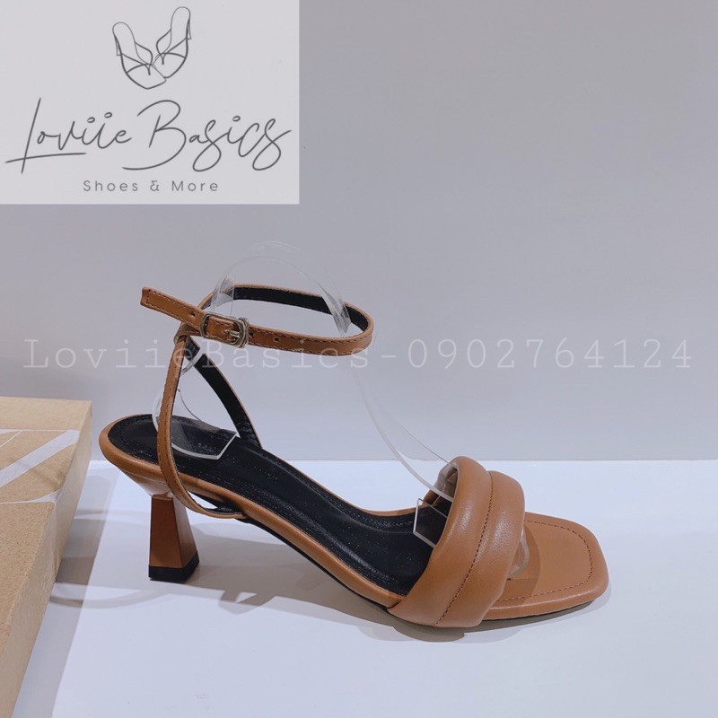 SANDAL CAO GÓT LOVIIE BASICS - SANDAL 7 PHÂN ĐẾ VUÔNG - SANDAL QUAI MẢNH ĐẾ VUÔNG 7CM - SANDAL ĐẾ VUÔNG G210338